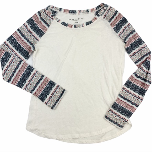 Aeropostale Tribal Print Sleeve‎ Raglan - Picture 1 of 7